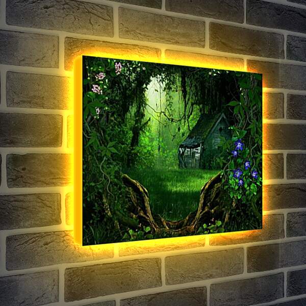 Лайтбокс световая панель - лес
