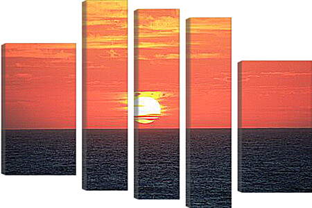 Модульная картина - Sunset In Indian Ocean - Закат в Индийском Океане