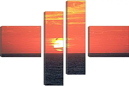 Модульная картина - Sunset In Indian Ocean - Закат в Индийском Океане