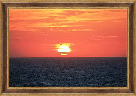 Картина в раме - Sunset In Indian Ocean - Закат в Индийском Океане