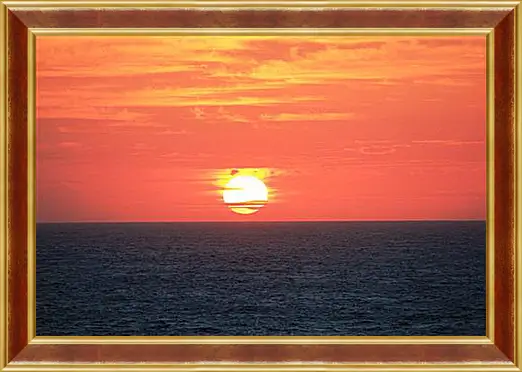 Картина в раме - Sunset In Indian Ocean - Закат в Индийском Океане