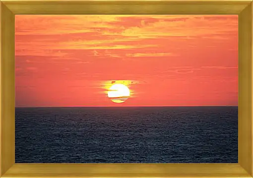 Картина в раме - Sunset In Indian Ocean - Закат в Индийском Океане