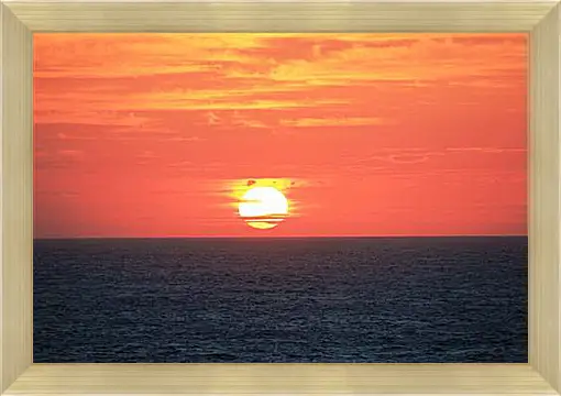 Картина в раме - Sunset In Indian Ocean - Закат в Индийском Океане