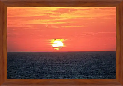 Картина в раме - Sunset In Indian Ocean - Закат в Индийском Океане