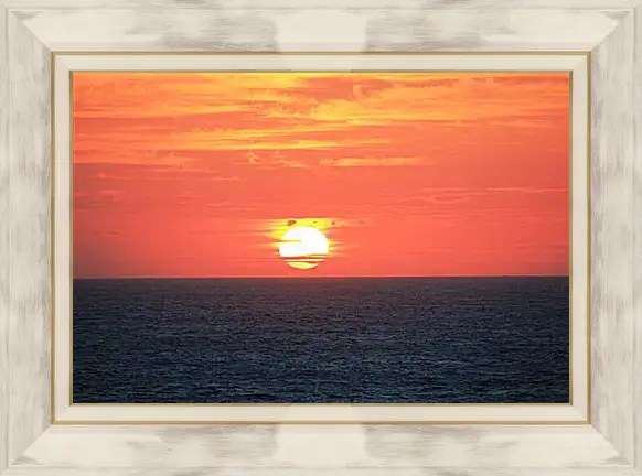 Картина в раме - Sunset In Indian Ocean - Закат в Индийском Океане