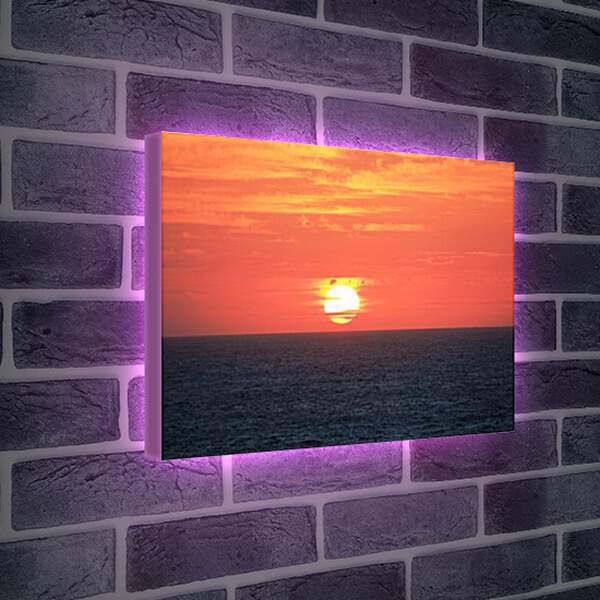 Лайтбокс световая панель - Sunset In Indian Ocean - Закат в Индийском Океане