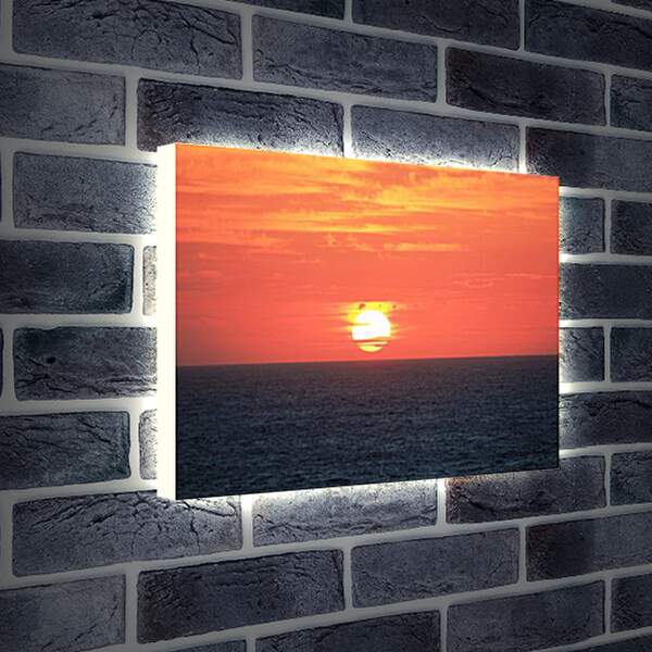 Лайтбокс световая панель - Sunset In Indian Ocean - Закат в Индийском Океане