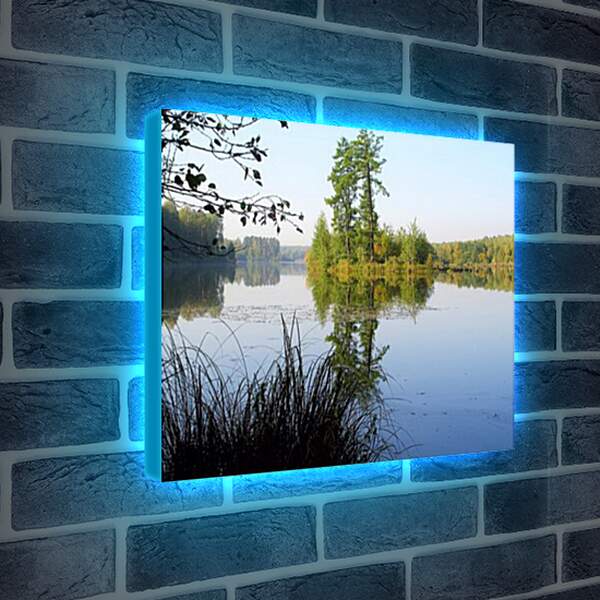 Лайтбокс световая панель - Тихое озеро
