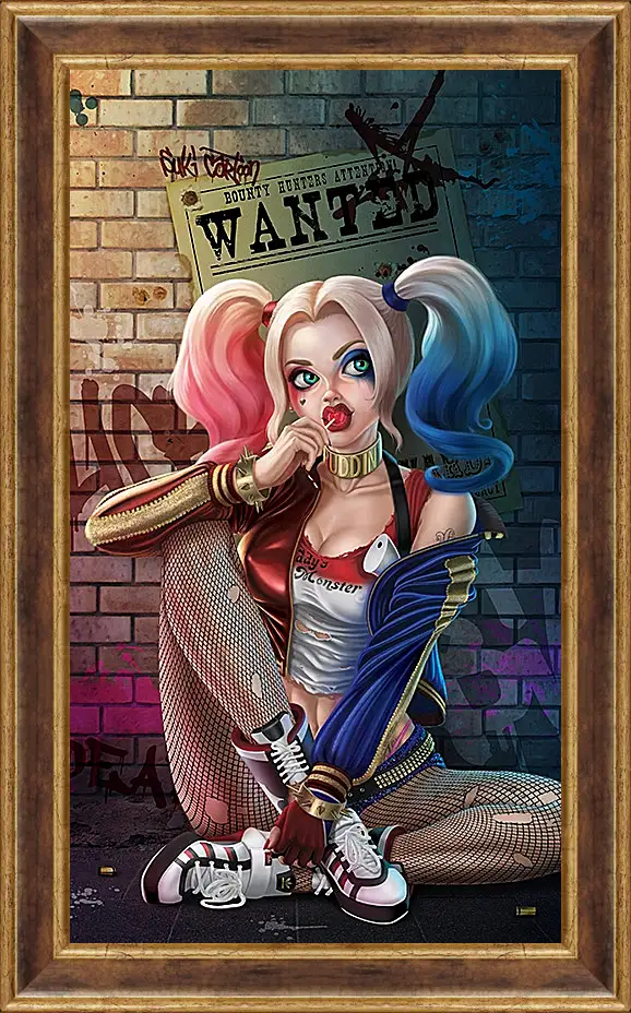 Картина в раме - Харли Квинн (Harley Quinn)