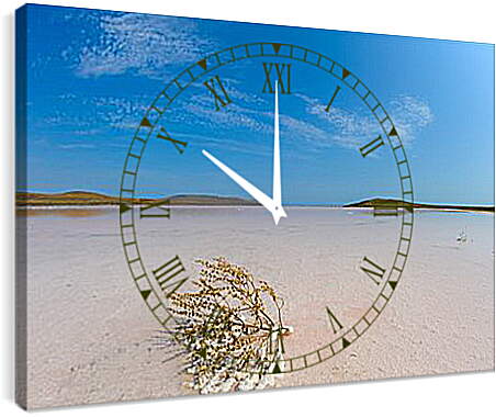 Часы картина - lake Koyashskoe - Озеро Кояшское
