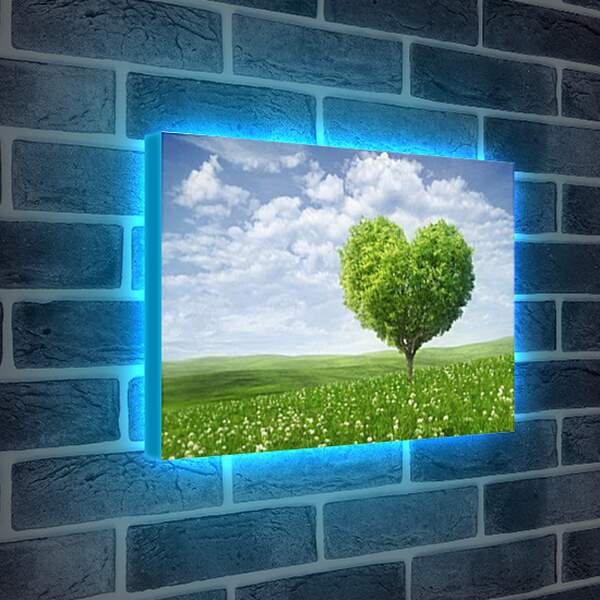 Лайтбокс световая панель - the love tree - дерево любви
