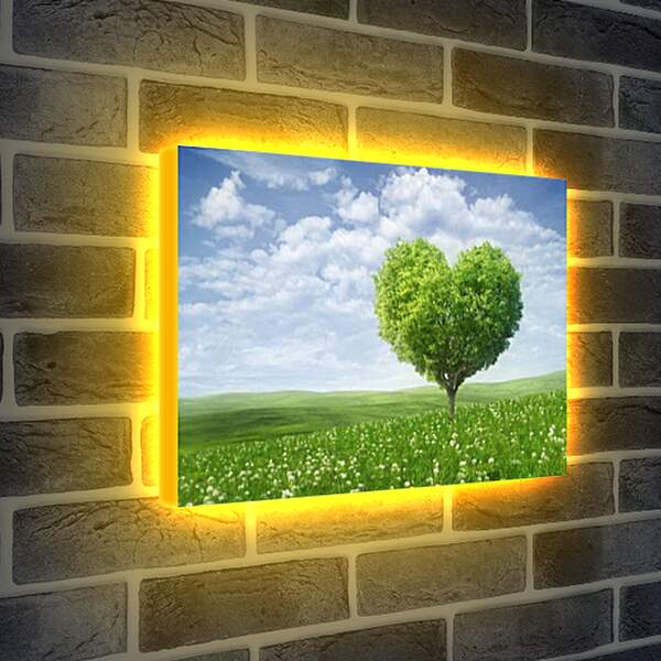 Лайтбокс световая панель - the love tree - дерево любви
