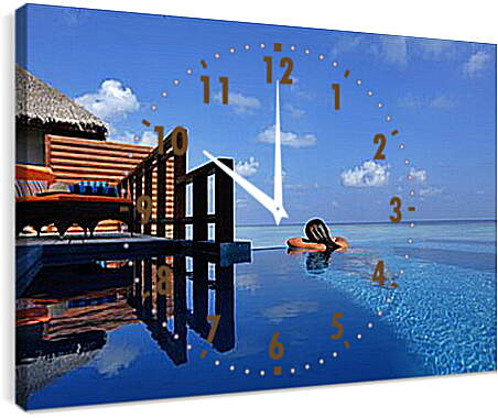 Часы картина - Maldives - Мальдивы

