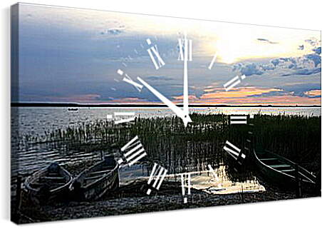 Часы картина - Озеро Свитязь