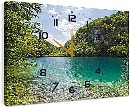 Часы картина - Плитвицкие озёра