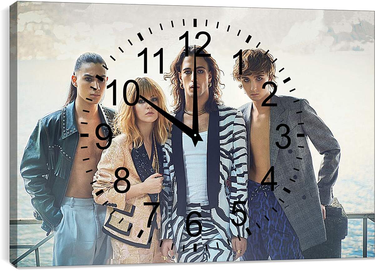 Часы картина - Maneskin. Итальянская рок-группа