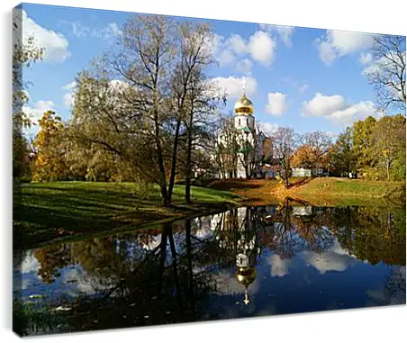 Постер и плакат - Церковь возле речки