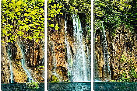Модульная картина - водопад