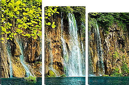 Модульная картина - водопад