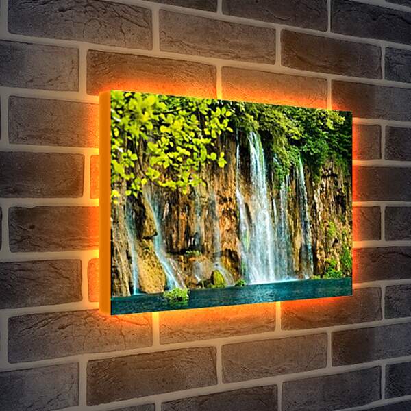 Лайтбокс световая панель - водопад