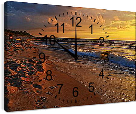 Часы картина - Берег моря