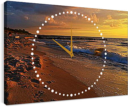 Часы картина - Берег моря