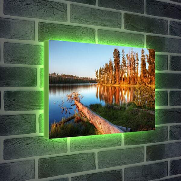 Лайтбокс световая панель - тихое озеро