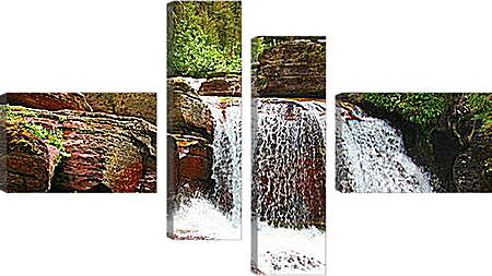 Модульная картина - Водопады