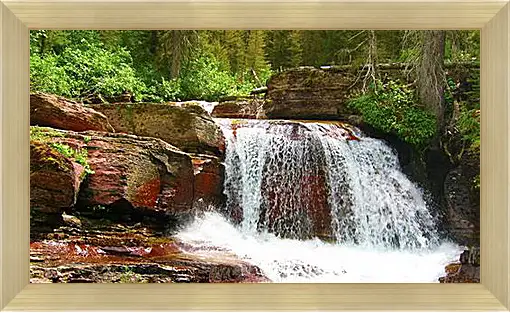 Картина в раме - Водопады