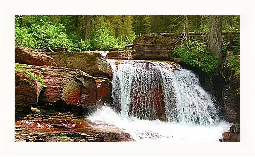 Картина в раме - Водопады