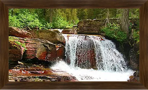 Картина в раме - Водопады