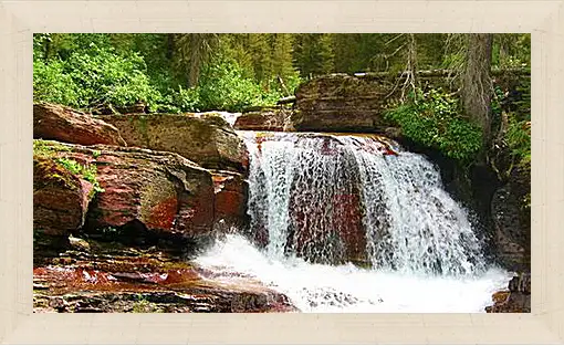 Картина в раме - Водопады