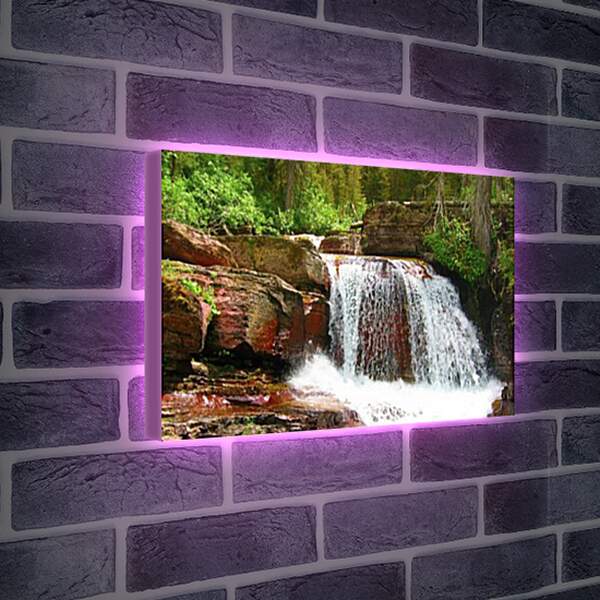 Лайтбокс световая панель - Водопады
