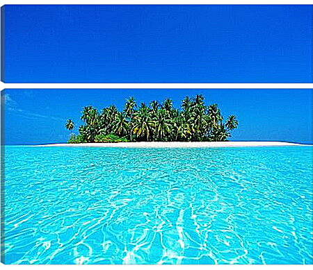 Модульная картина - Райский остров