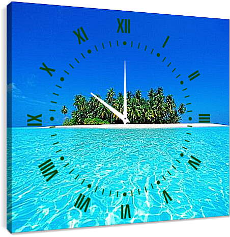 Часы картина - Райский остров