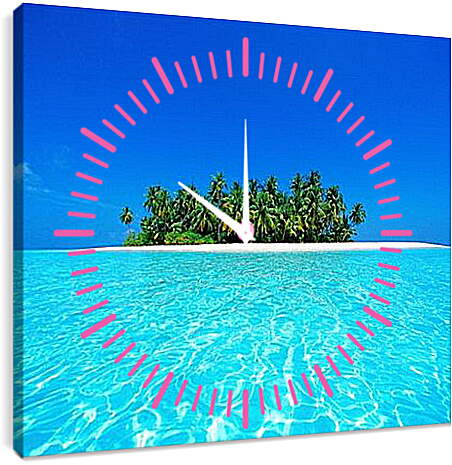 Часы картина - Райский остров