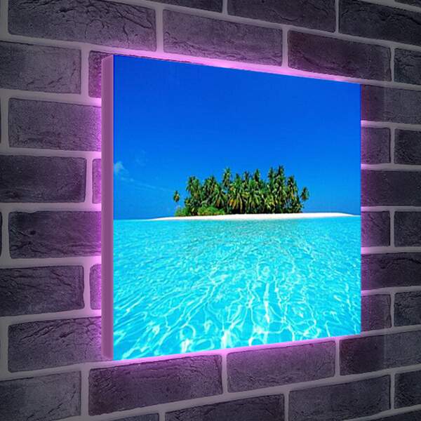Лайтбокс световая панель - Райский остров