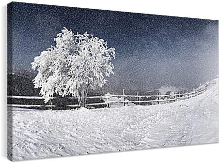 Постер и плакат - Зимний пейзаж