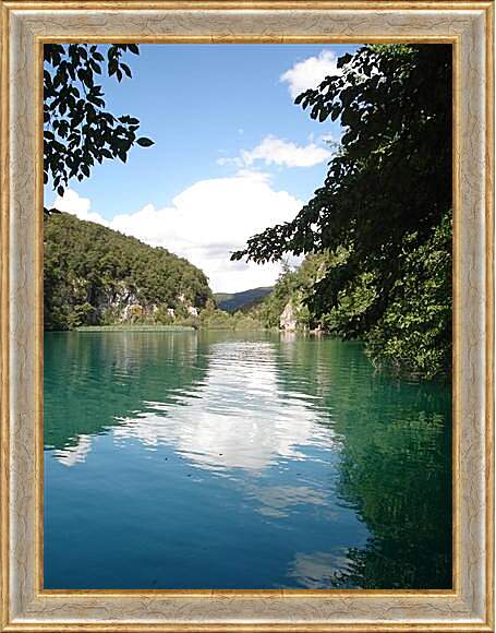 Картина в раме - Плитвицкие озера