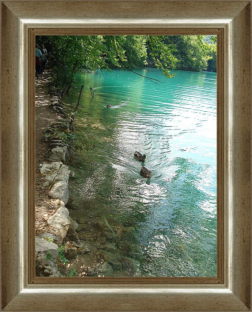 Картина в раме - Плитвицкие озера