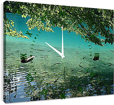 Часы картина - Плитвицкие озера