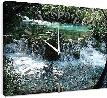 Часы картина - Плитвицкие озера