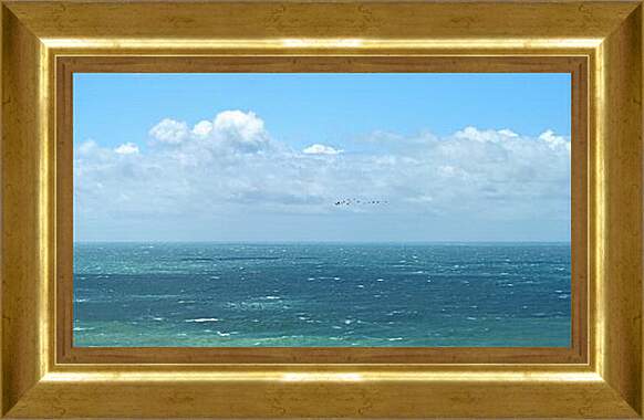 Картина в раме - Шторм на море