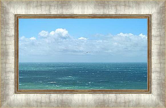 Картина в раме - Шторм на море