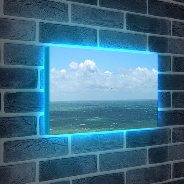 Лайтбокс световая панель - Шторм на море