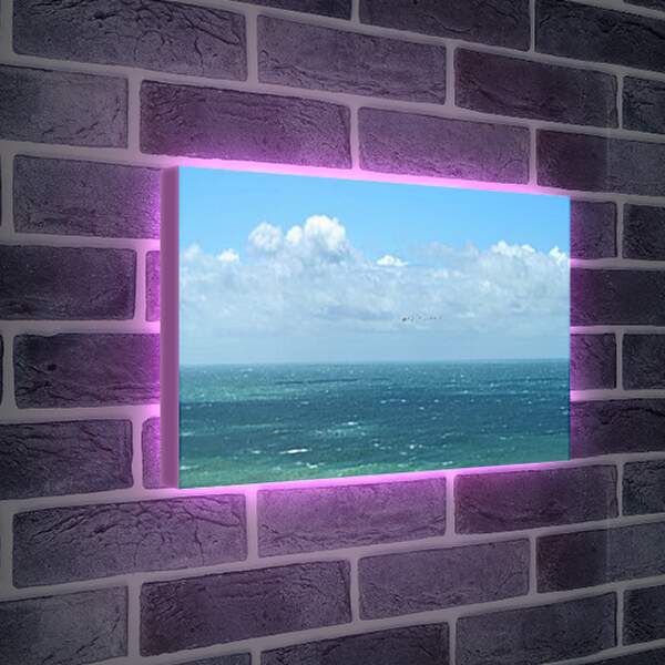 Лайтбокс световая панель - Шторм на море