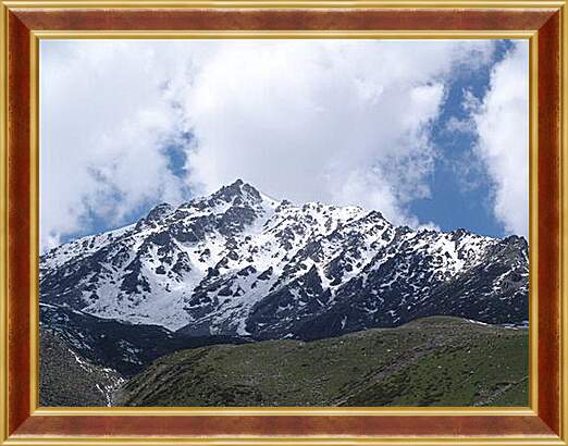 Картина в раме - Горы Алмааты