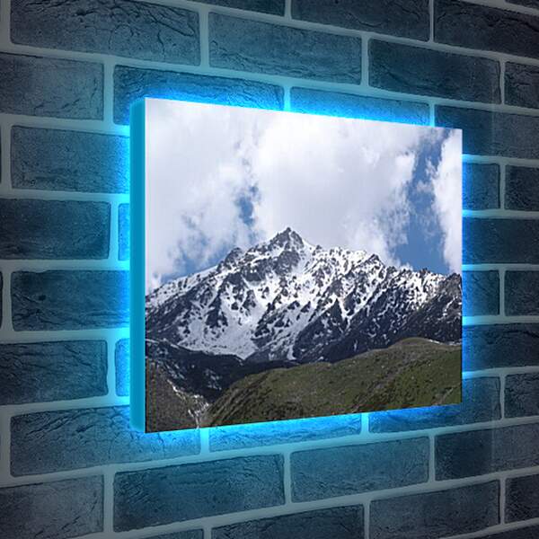 Лайтбокс световая панель - Горы Алмааты