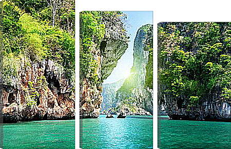 Модульная картина - Райские виды Таиланда