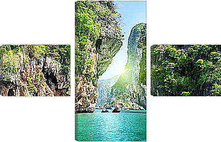 Модульная картина - Райские виды Таиланда